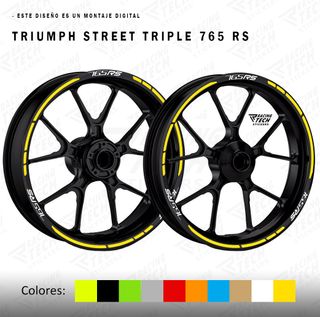 Pegatinasllantas Triumph Street Triple 765 RS