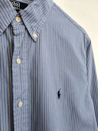 Camisa Polo Ralph Lauren Rayas Talla L