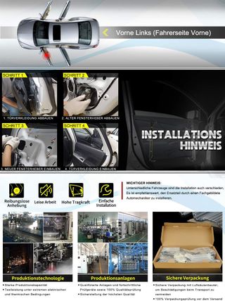 Frankberg Elevalunas eléctrico sin motor 4/5 puert