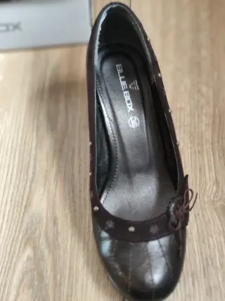 Bailarinas con cuña marrones BLUE BOX talla 38