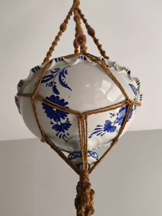 MACETERO DE CERÁMICA COLGANTE JARDIN TERRAZA HOGAR