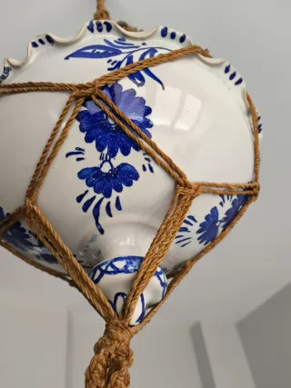 MACETERO DE CERÁMICA COLGANTE JARDIN TERRAZA HOGAR