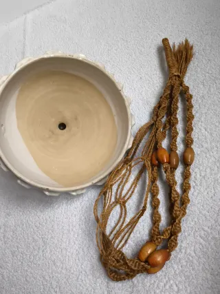 MACETERO DE CERÁMICA COLGANTE JARDIN TERRAZA HOGAR