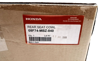 Tapa Colín Honda Hornet 600 Naranja Original PC36