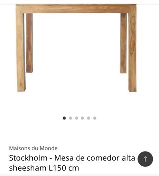 Mesa alta de madera Maison Du Monde