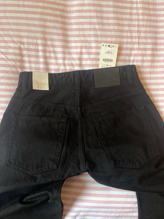 Pantalón ancho ZARA negro
