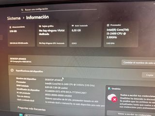 Ordenador HP i5 SFF Negro