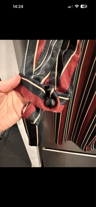 Camicia lunga/vestito a righe