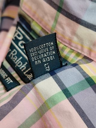 Camisa cuadros Ralph Lauren Talla 2XLT