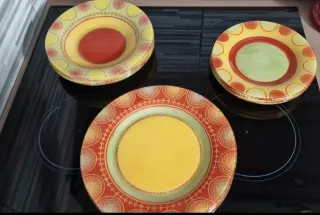 Set piatti Arcopal ceramica decorati