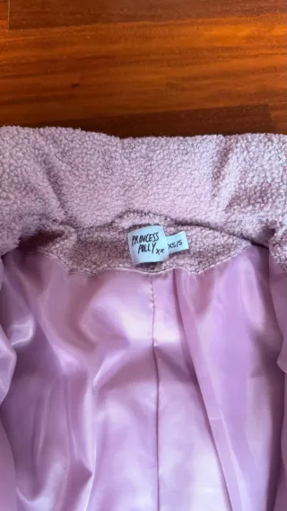 Chaqueta acolchada corta rosa