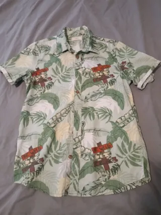 Camisa niño estampado tropical