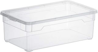 Rotho Clear Juego de 4 cajas de almacenamiento de