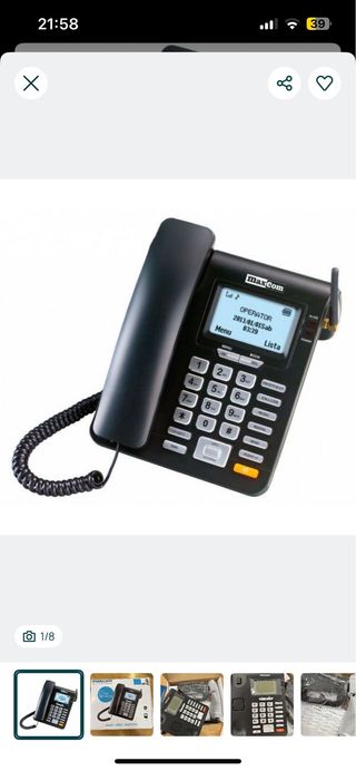 Telefone Fixo Maxcom MM28D Novo