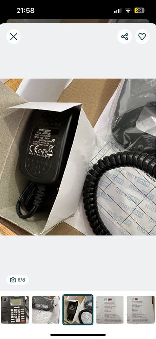 Telefone Fixo Maxcom MM28D Novo