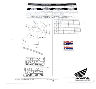 Tapa Asiento Honda Hornet 600 Azul Celeste PC36