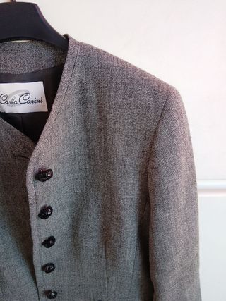 Blazer Lana Merino Carla Carini Grigio italy 42