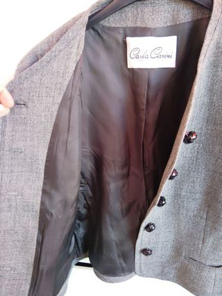 Blazer Lana Merino Carla Carini Grigio italy 42