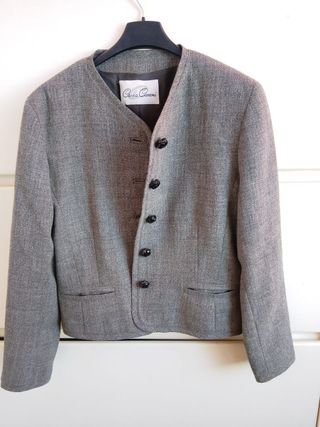 Blazer Lana Merino Carla Carini Grigio italy 42