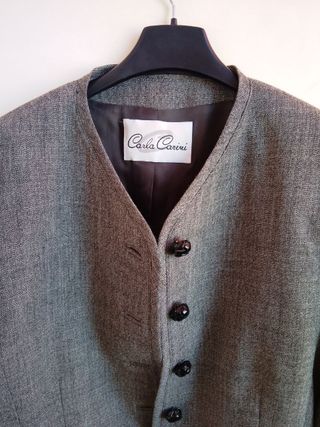 Blazer Lana Merino Carla Carini Grigio italy 42