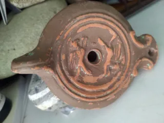 Lanterna romana o Lampada a olio Argilla vintage