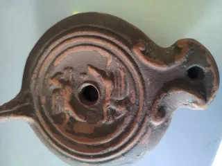 Lanterna romana o Lampada a olio Argilla vintage