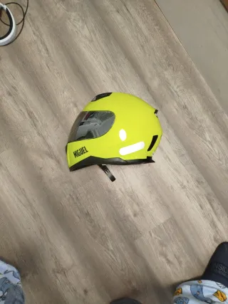 Casco Shiro Amarillo Casi Nuevo