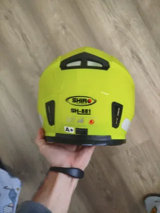 Casco Shiro Amarillo Casi Nuevo