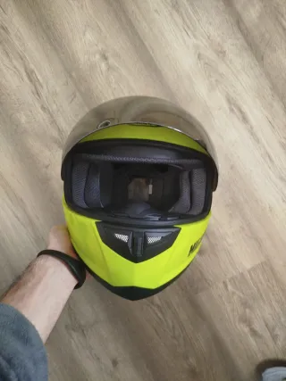 Casco Shiro Amarillo Casi Nuevo