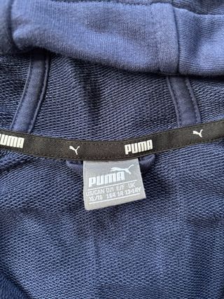 Felpa Puma con cappuccio blu