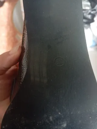 Zapatos de tacón negros charol