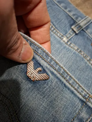 Jeans Armani Taglia W36 99% Cotone