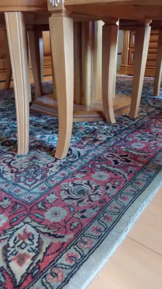 Alfombra persa de lana multicolor