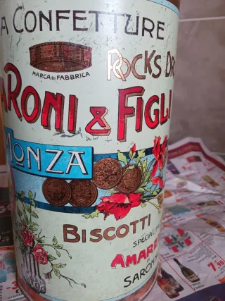 Latta  collezione Lazzaroni Biscotti Fantasia 30cm