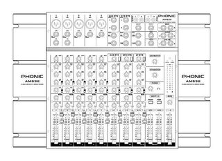 Mezclador Phonic AM532 - 5 Mic/L+3 ST Rack
