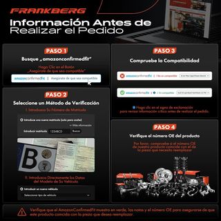 Frankberg Kit de rodamientos de ruedas Eje trasero