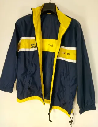 Chaqueta Nike Vintage Azul/Amarillo Retro Talla S