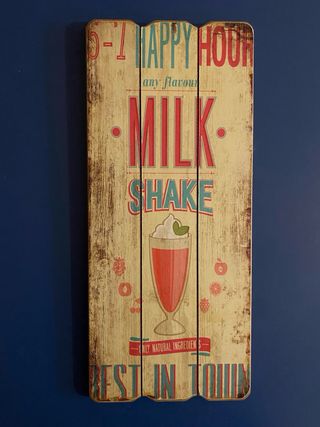 Set 4 Cuadros Decorativos Madera Vintage Cocina