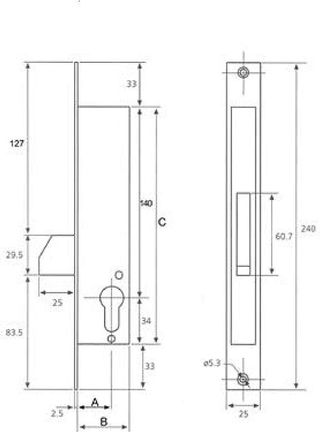 Tesa Assa Abloy 221038AI Cerradura Monopunto De Pa