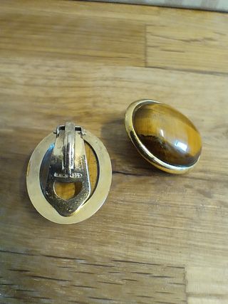 Parure collana e orecchini occhio di tigre