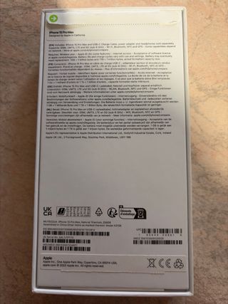 iPhone 15 Pro Max 256GB Nero/Oro