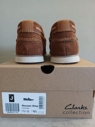 CLARKS - Mocasines Noonan Step, talla 41.5(42EU)