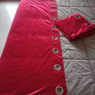 Set Tende Velluto Rosso 140x295cm