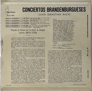 LP J. S. Bach Conciertos Brandeburgueses