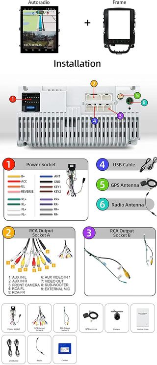 SXAUTO - 6G+128G - Android 14 IPS Autoradio para O