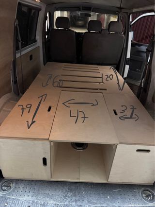 Mueble Camper Furgoneta Madera