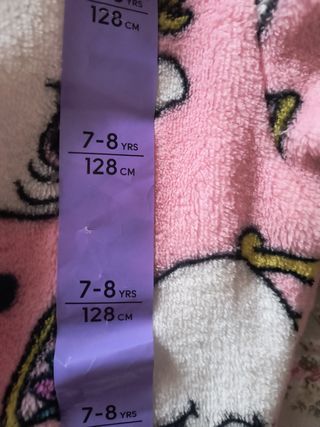 Pijama Franela Bella y Bestia Talla 7-8 Años