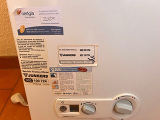 Calentador Junkers Gas Blanco