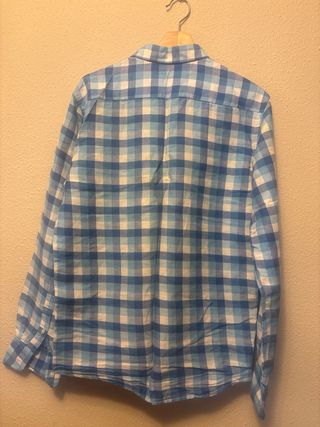 Camisa Massimo Dutti cuadros azul y blanco