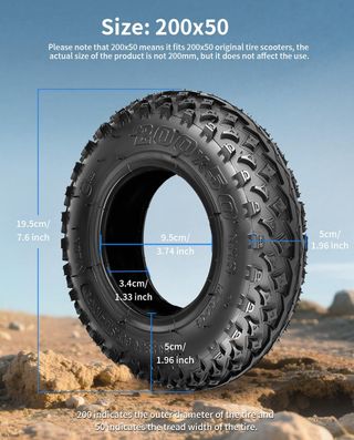 Neumático todoterreno 200x50, adecuado para Speedw